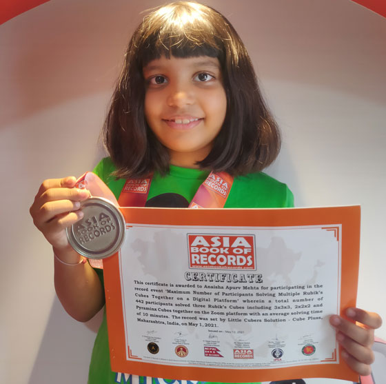 Anaisha-Mehta-Asia-Book-of-Records-Achievement